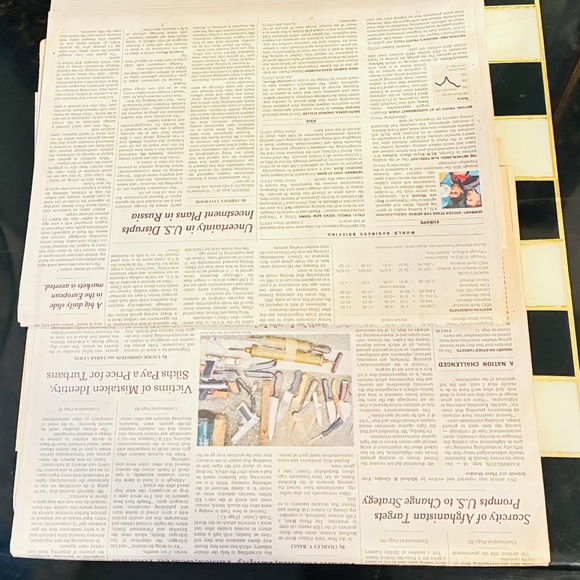 9/19/2001 edition NYT - Picture 6 of 7